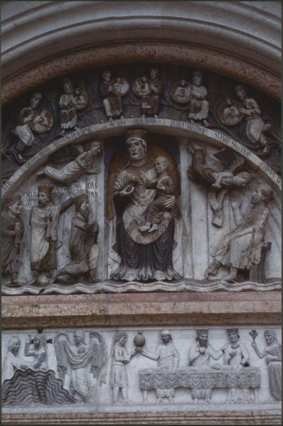 Parma baptistry during the restoration by Bruno Zanardi