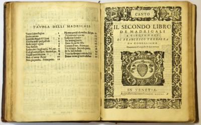 Title page of Secondo libro de madrigali by Terriera