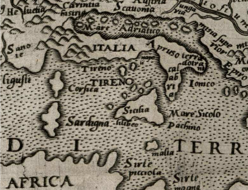 Detail from Lorenzo Anania’sLa Universal Fabrica del Mondo (Naples, 1573)