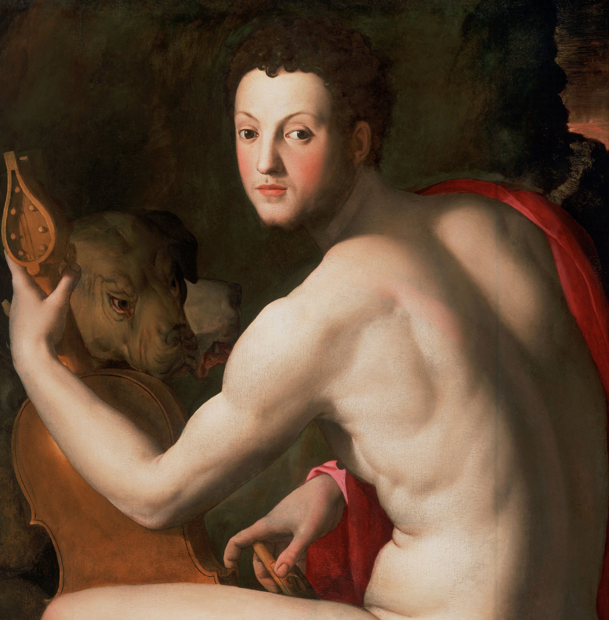 Agnolo Bronzino - Portrait of Cosimo I de Medici as Orpheus
