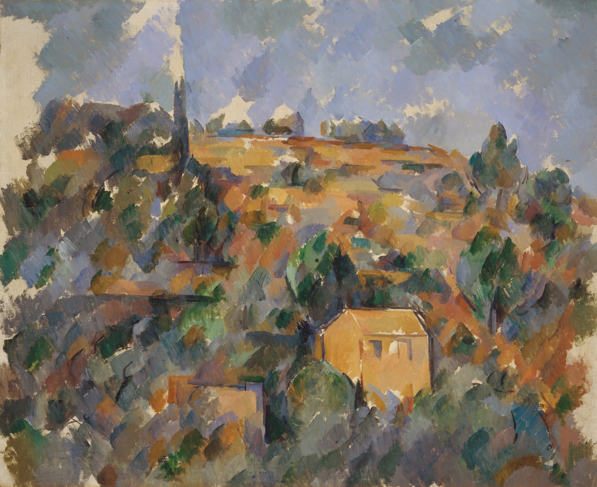 Paul Cezanne - house on a hill
