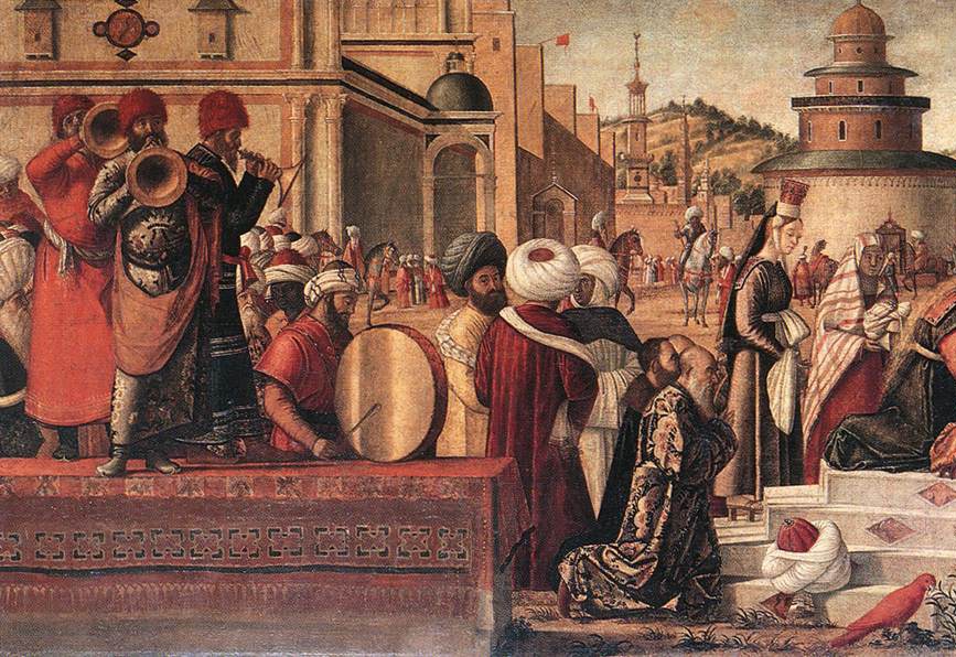 Vittore Carpaccio, Baptism of the Selenites (detail)