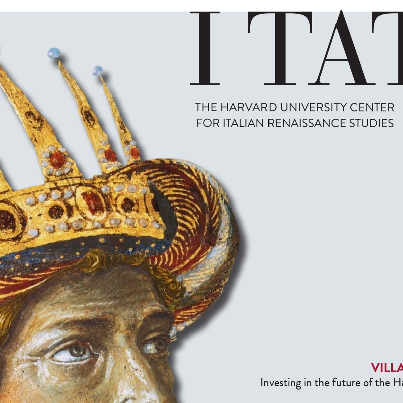 Cover of the 2021 I Tatti newsletter