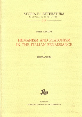 Humanism and Platonism in the Italian Renaissance