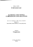 Florence and Venice: Comparisons and Relations