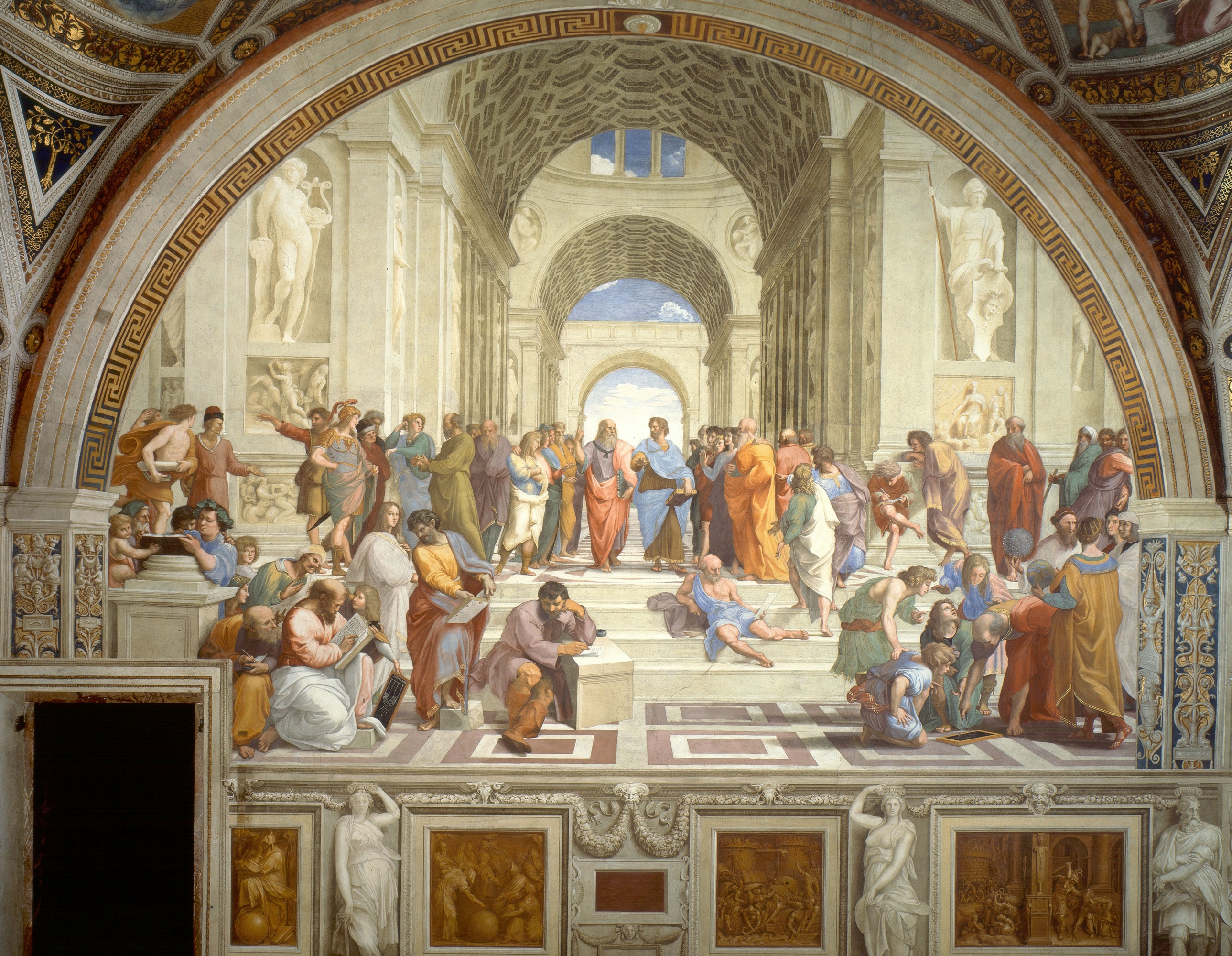 The school of Athens by Raffaello