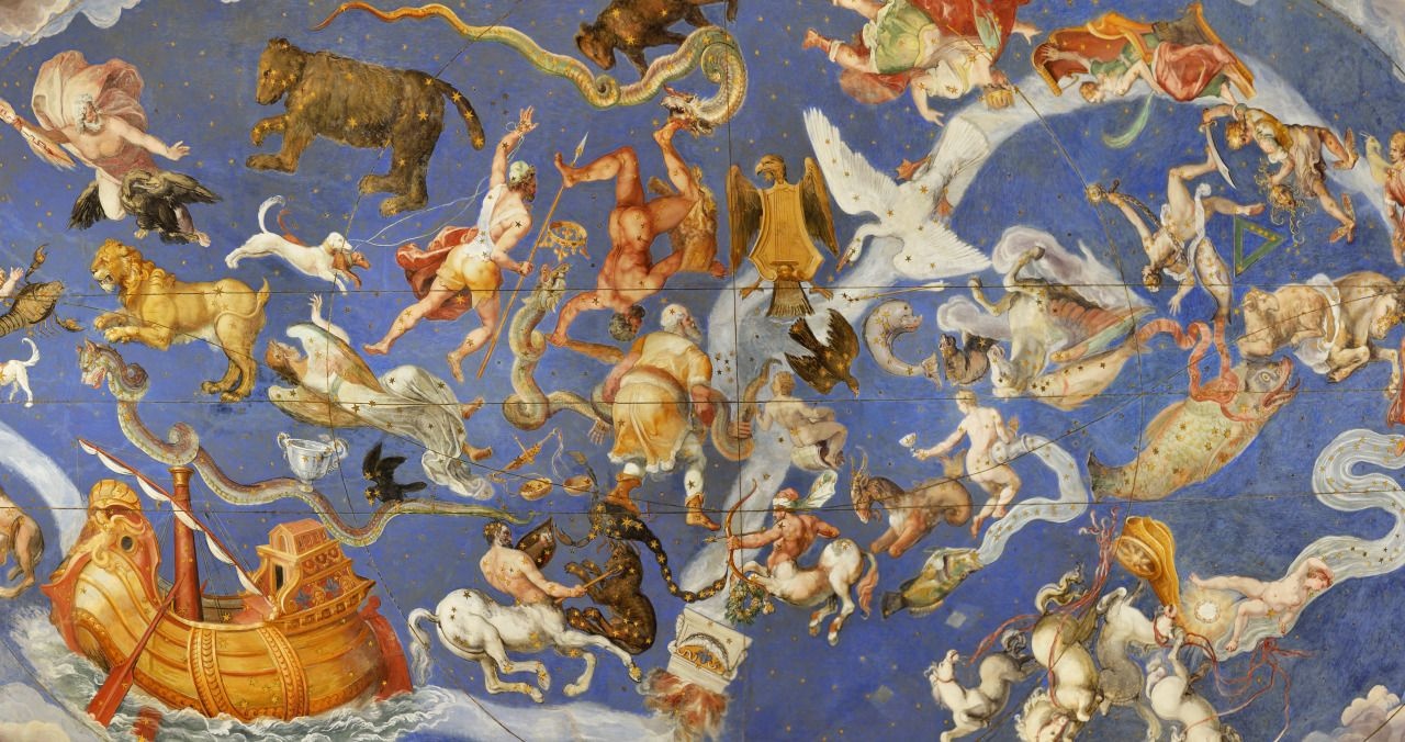 Fresco of costellations in Palazzo Farnese (Caprarola)