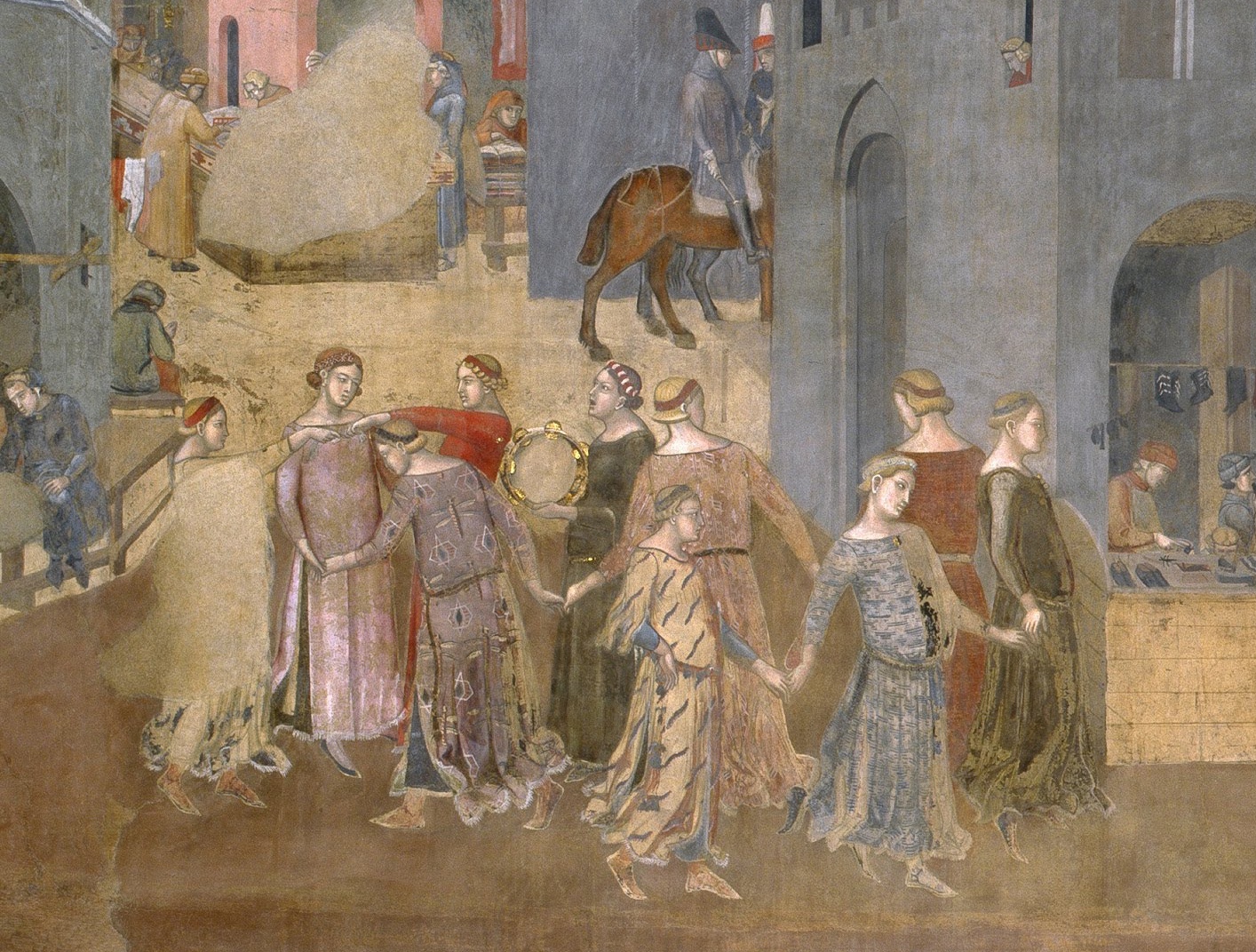 Ambrogio Lorenzetti - Effects of good government in the city