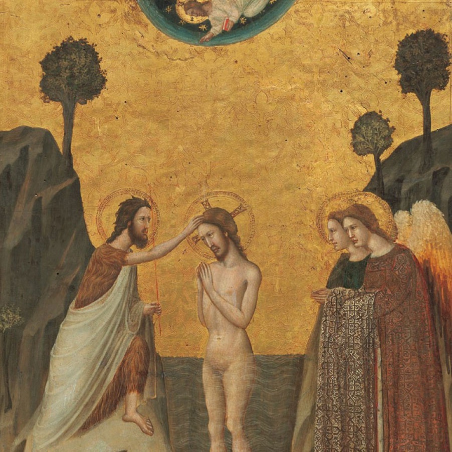 The Baptism of Christ, Master of the Life of Saint John the Baptist. The National Gallery, Washington D.C.