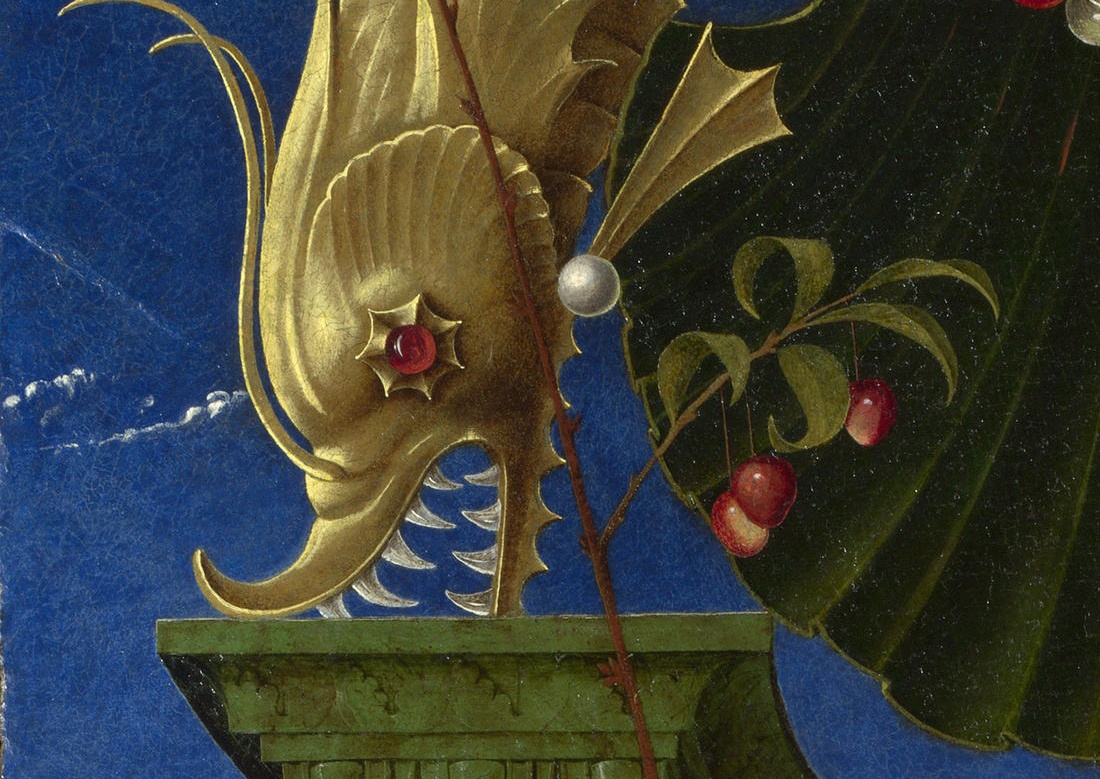 Cosmè Tura, Calliope (detail), 1460 National Gallery, London