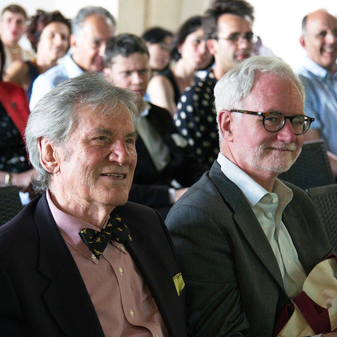Former I Tatti directors Lino Pertile and Joseph Connors