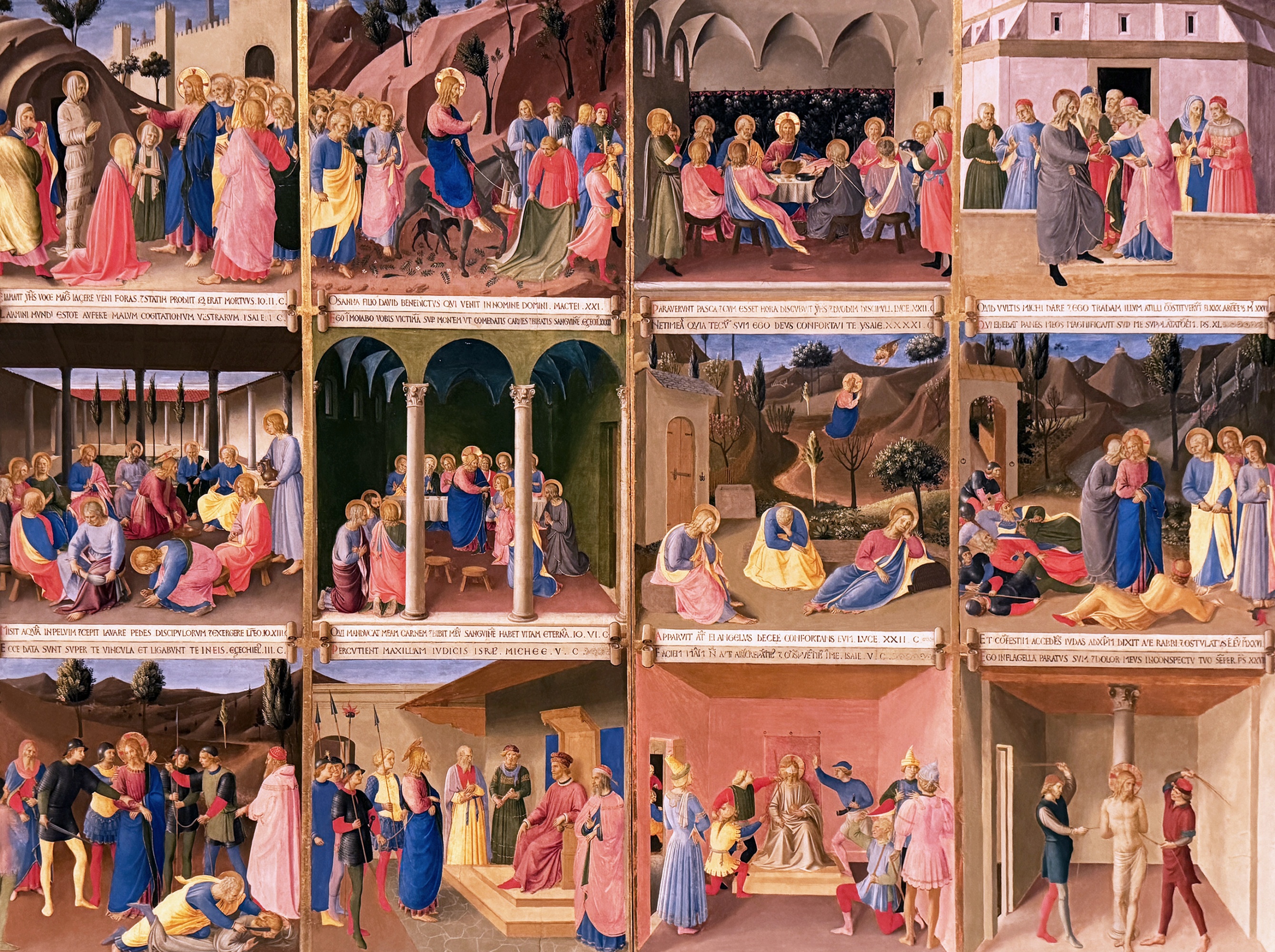 Fra Angelico, Inset depicting the Nativity, panel from the Armadio degli Argenti (Silver Chest) with the life of Jesus, 1451-1453, Museo di San Marco, Firenze