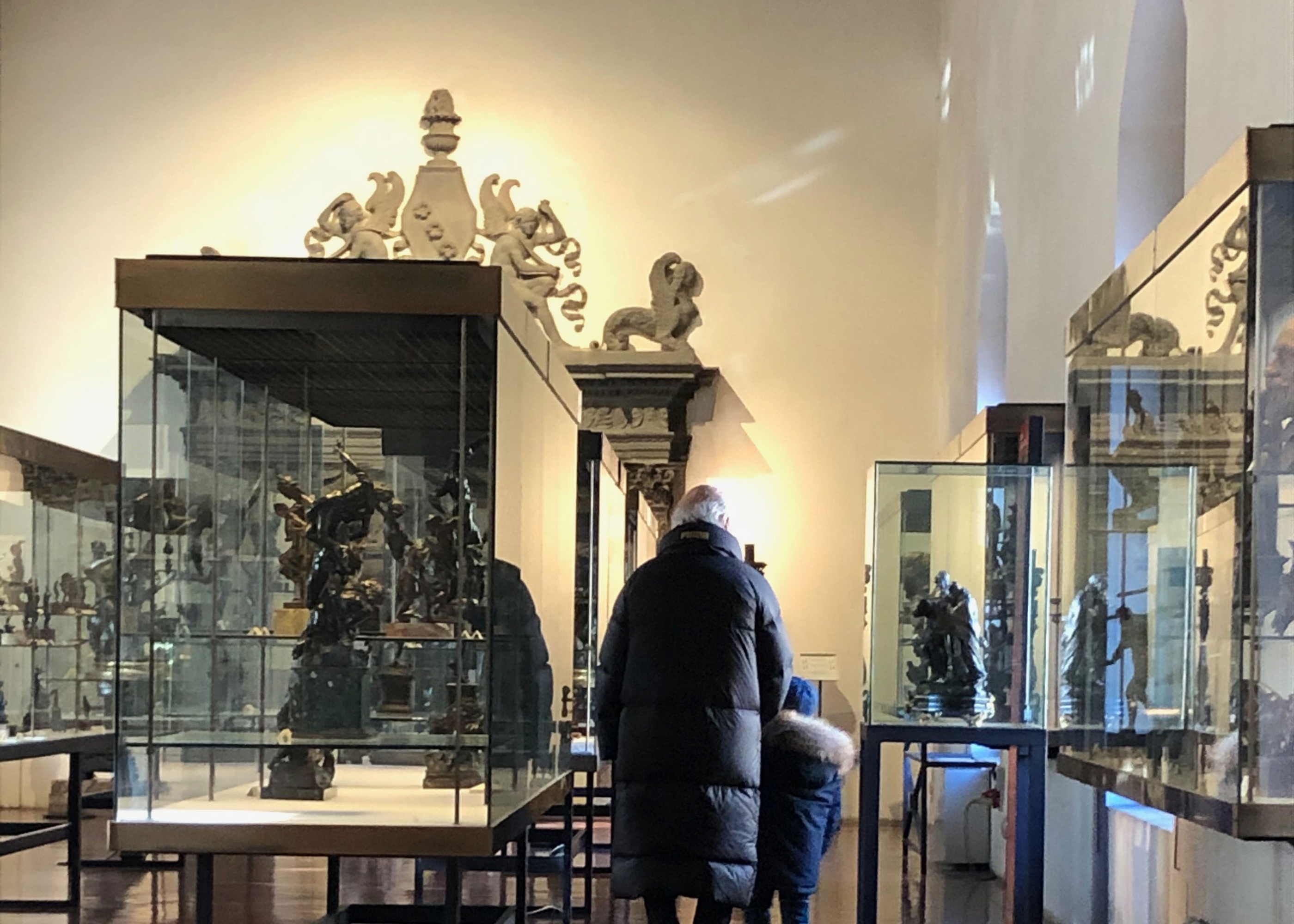 The small bronzes room at the Museo Nazionale del Bargello, January 18th, 2021