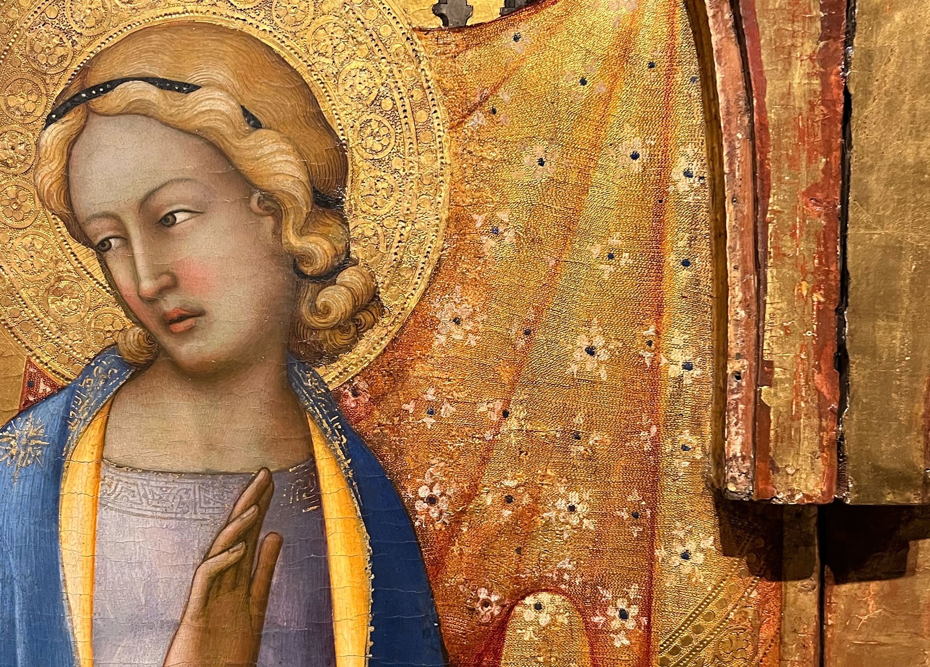 Lorenzo Monaco: Annunciazione (Detail), c. 1410-1415, Galleria dell'Accademia di Firenze