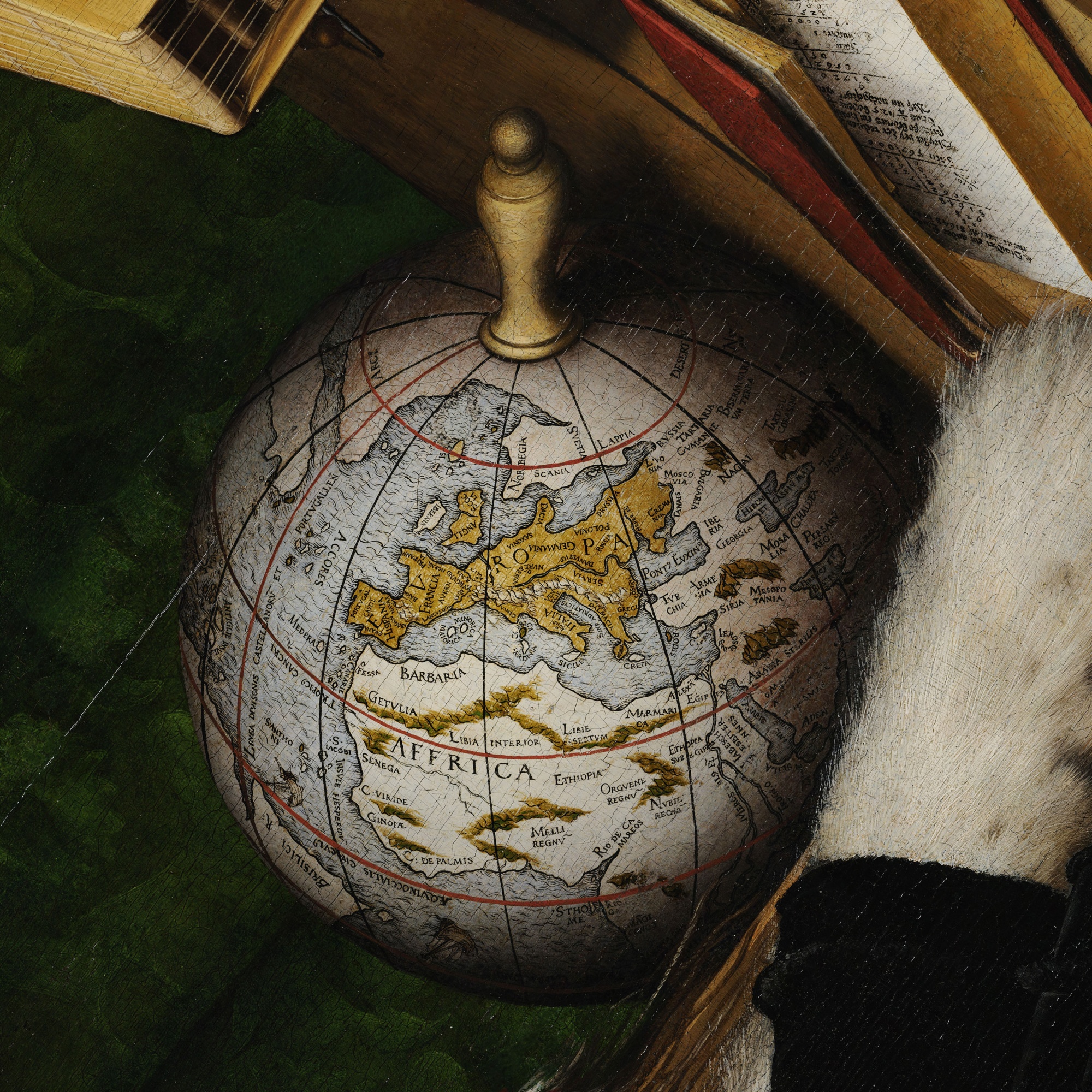Detail Hans Holbein the ambassadors