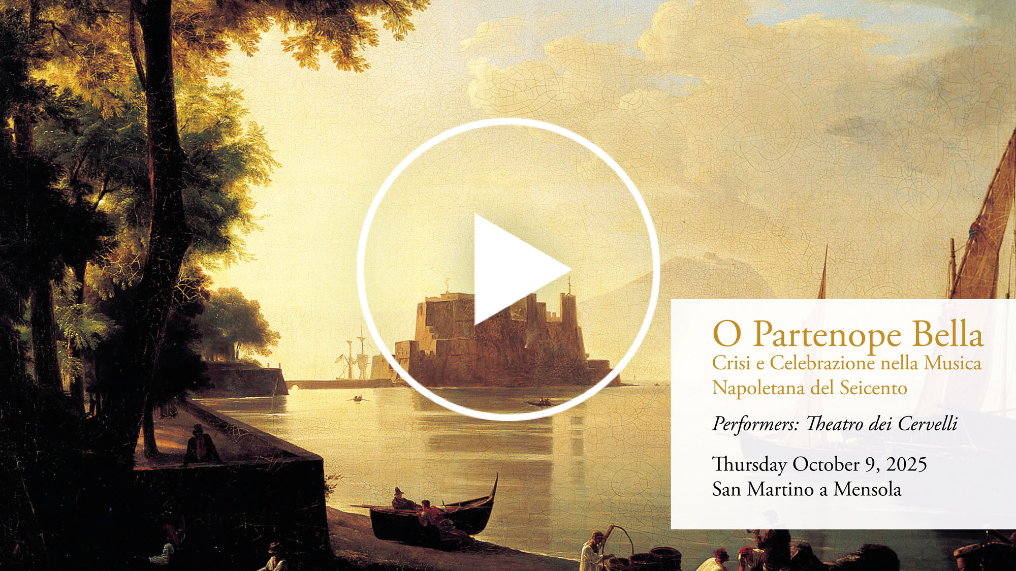 I Tatti 2025 fall concert slide