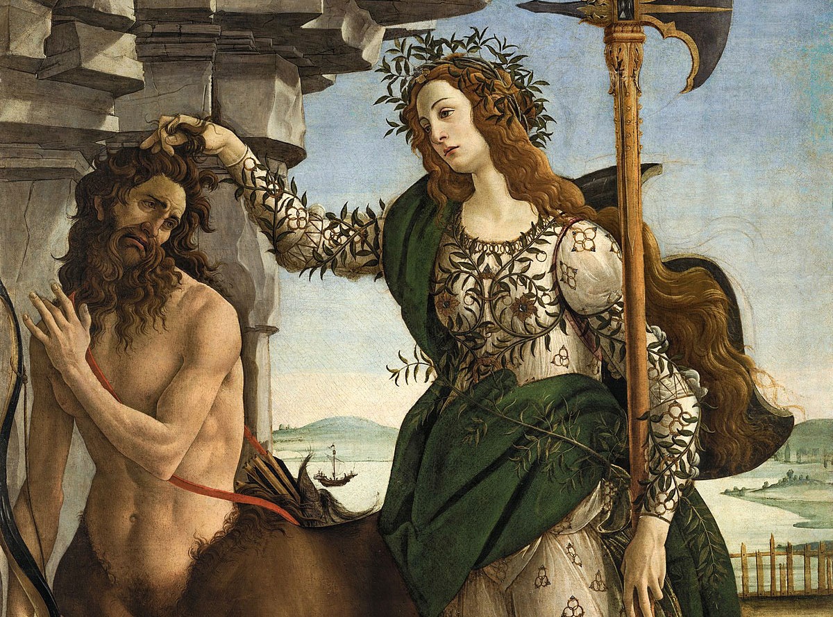 Botticelli, Pallas and the Centaur (detail)