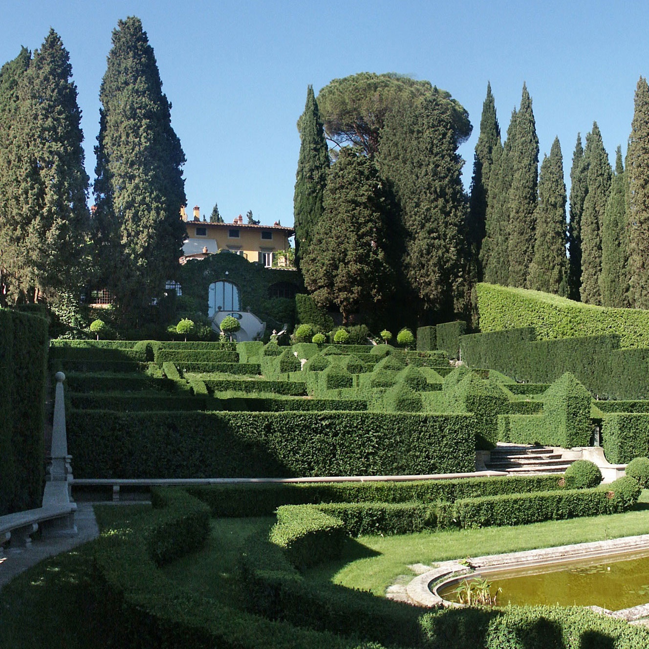 View of the I Tatti garden