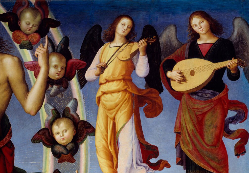 Pietro Perugino - detail of the ascension of christ