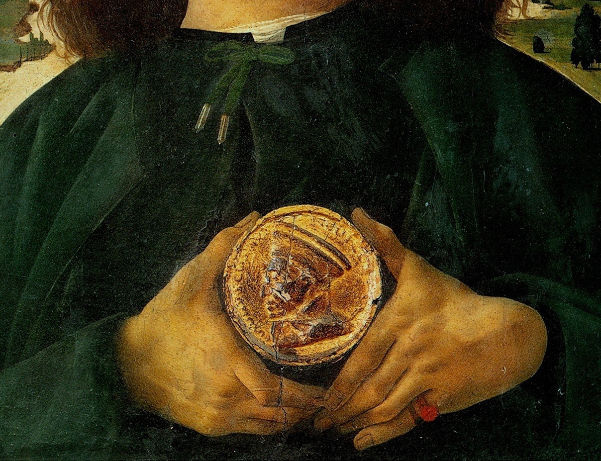 Sandro Botticelli - Portrait of a Man with a Medal of Cosimo the Elder