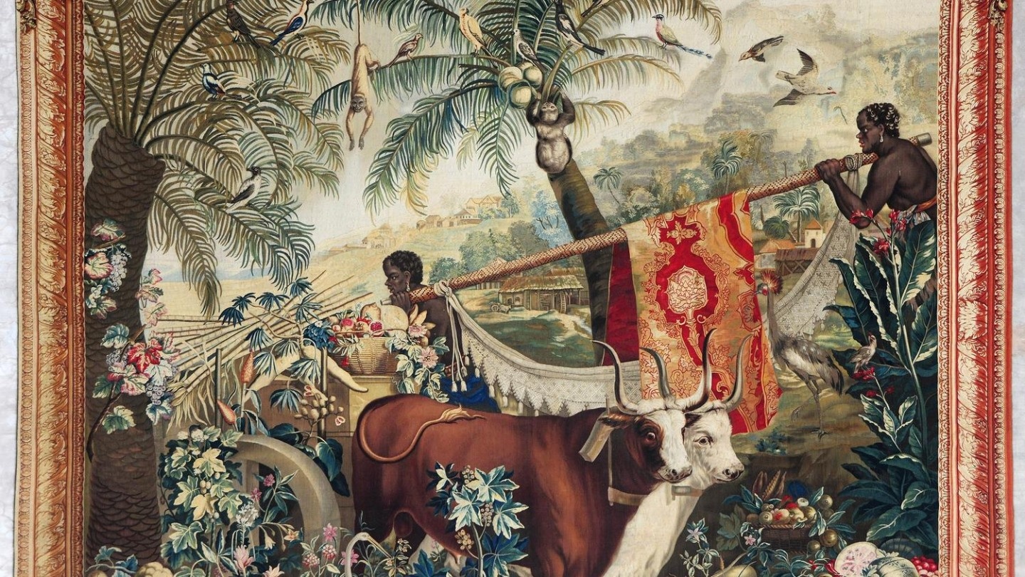 (The Two Bulls, from the series Small Indies), 1723-30, tapestry, Museu de Arte de São Paulo