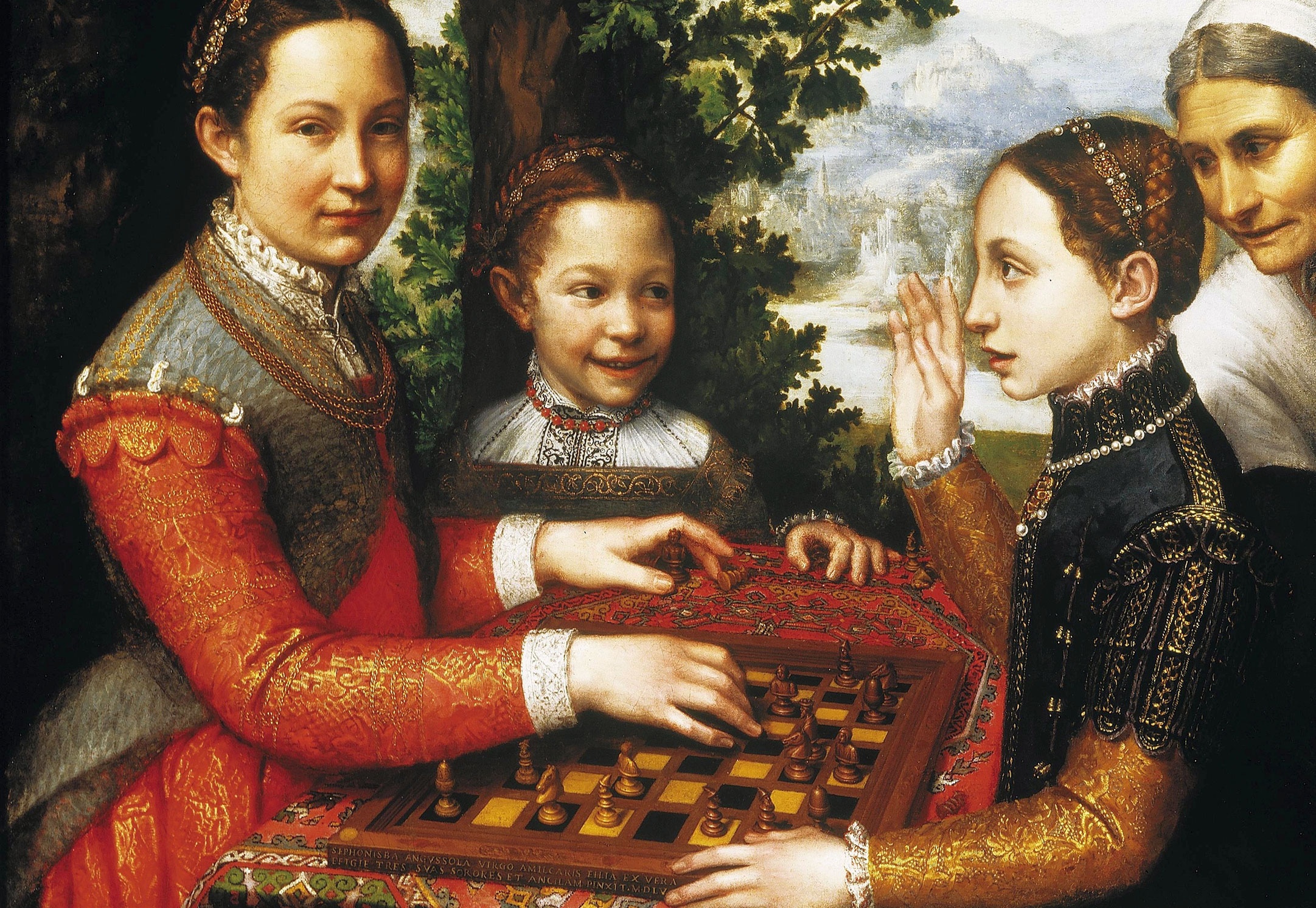 Sofonisba Anguissola, The game of Chess, 1555