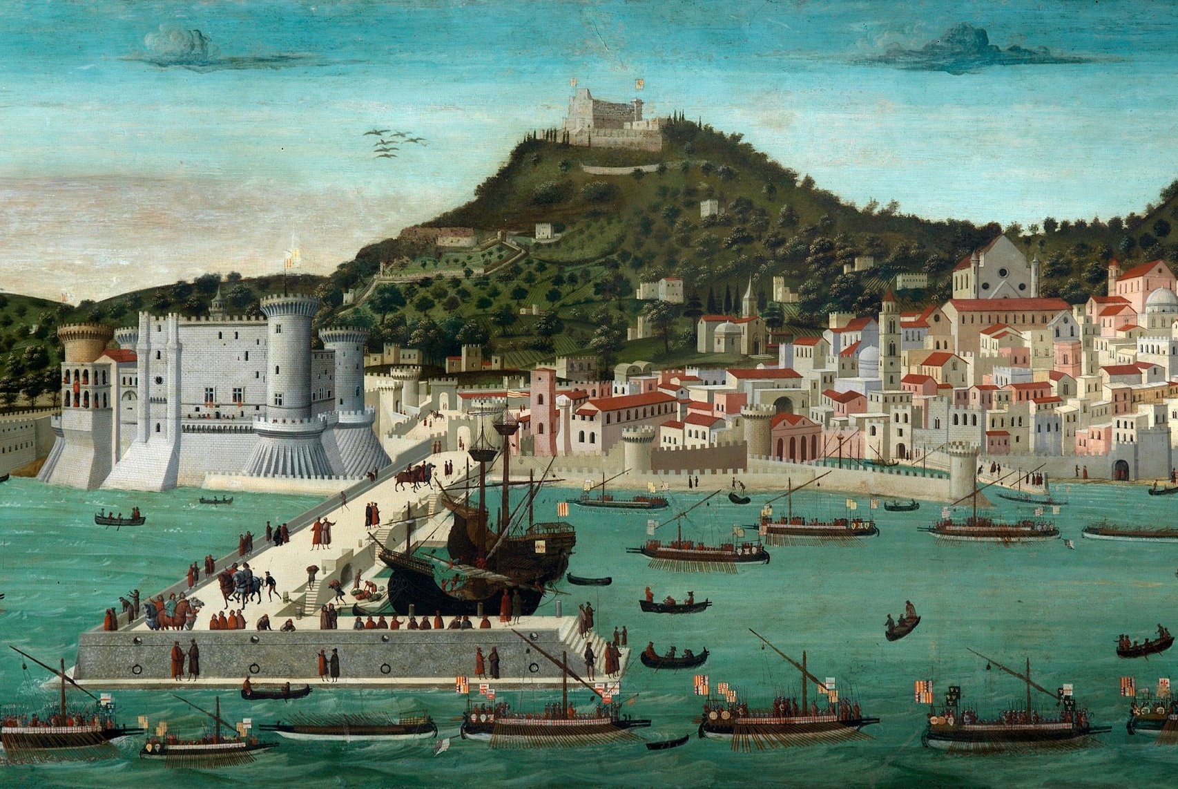 Tavola Strozzi (detail), 1470. Museo di San Martino, Naples, Italy