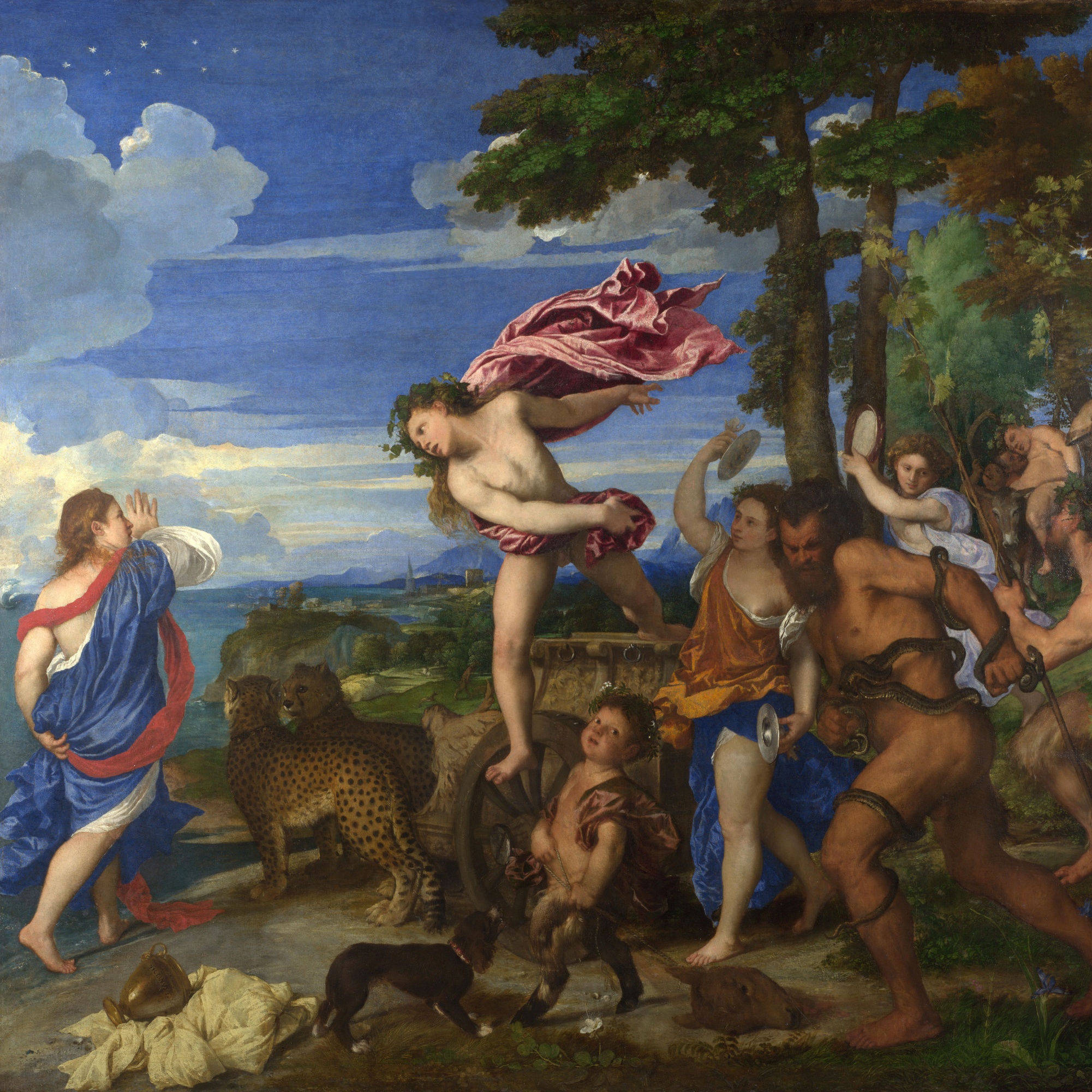 Titia, Bacchus and Ariadne, detail