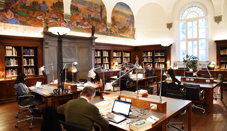 I Tatti's Kaiser Reading Room with Fellows