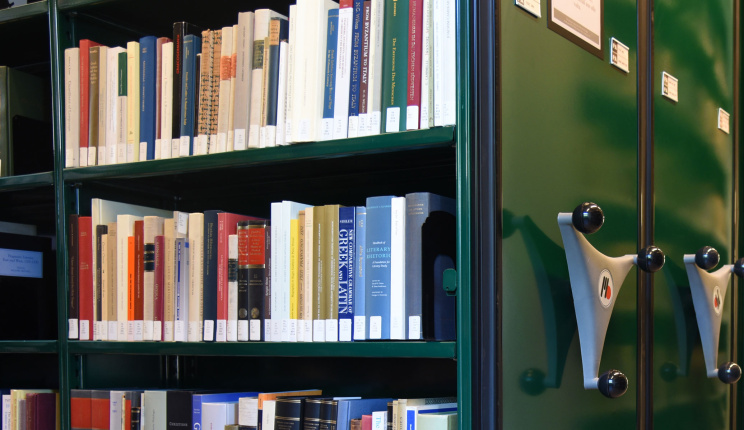 Details of books inside the Berenson library