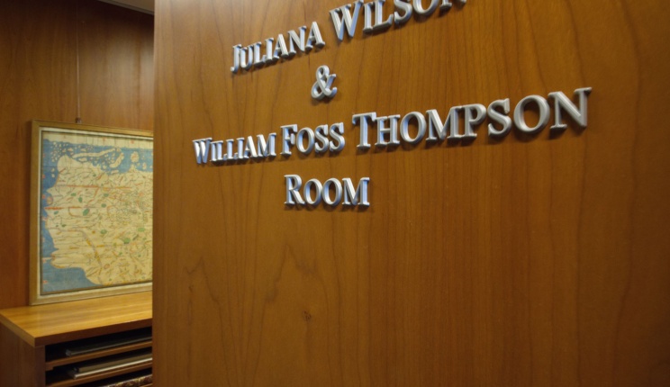 Library acquisitions, January 2025 plaque inside the berenson library