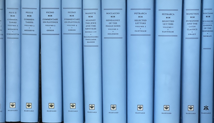 Details of books from the series I Tatti Renaissance Library