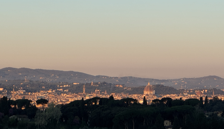 Welcoming the I Tatti Fellows for 2026/2027 View of Florence from the I Tatti estate