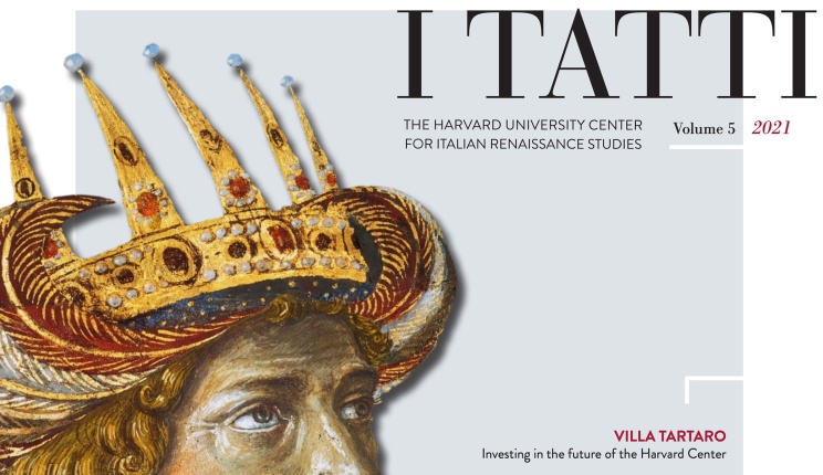 Cover of the 2021 I Tatti newsletter