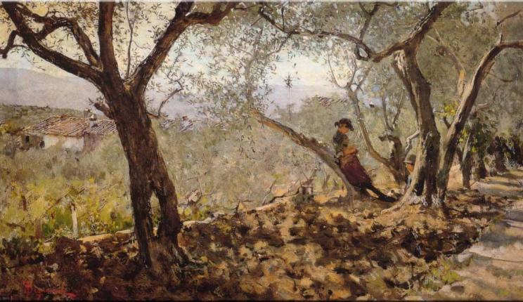 Telemaco Signorini olives in Settignano