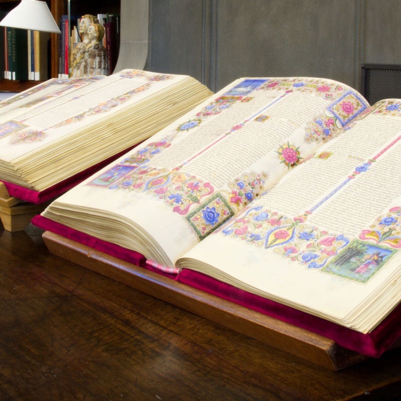 Detail of rare books