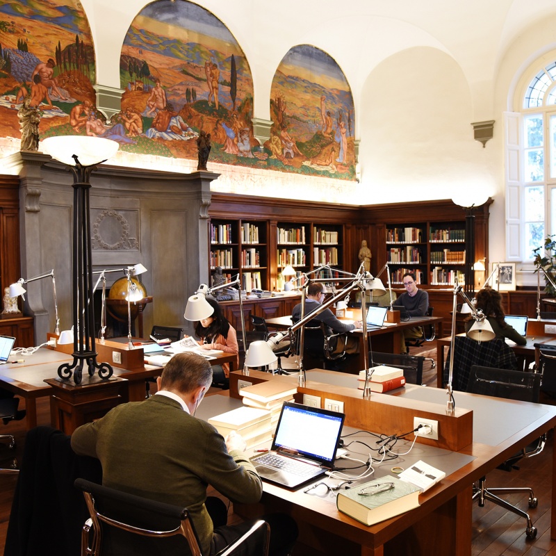 I Tatti's Kaiser Reading Room with Fellows