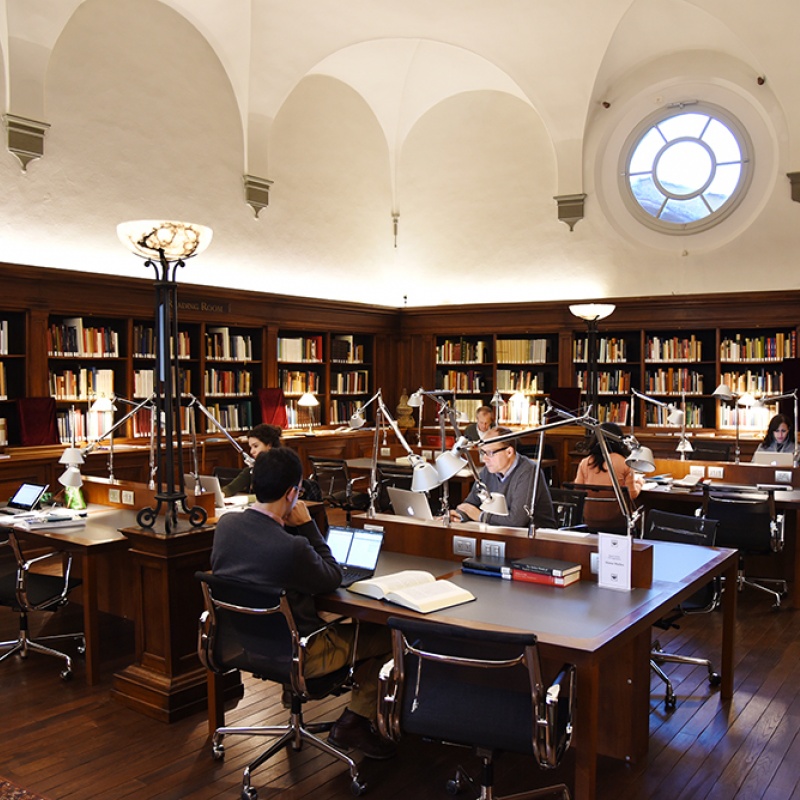 Fellows at work in the Walter Kaiser Reading Room