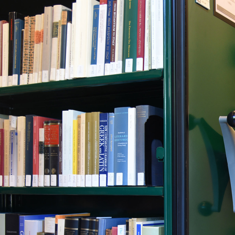 Details of books inside the Berenson library