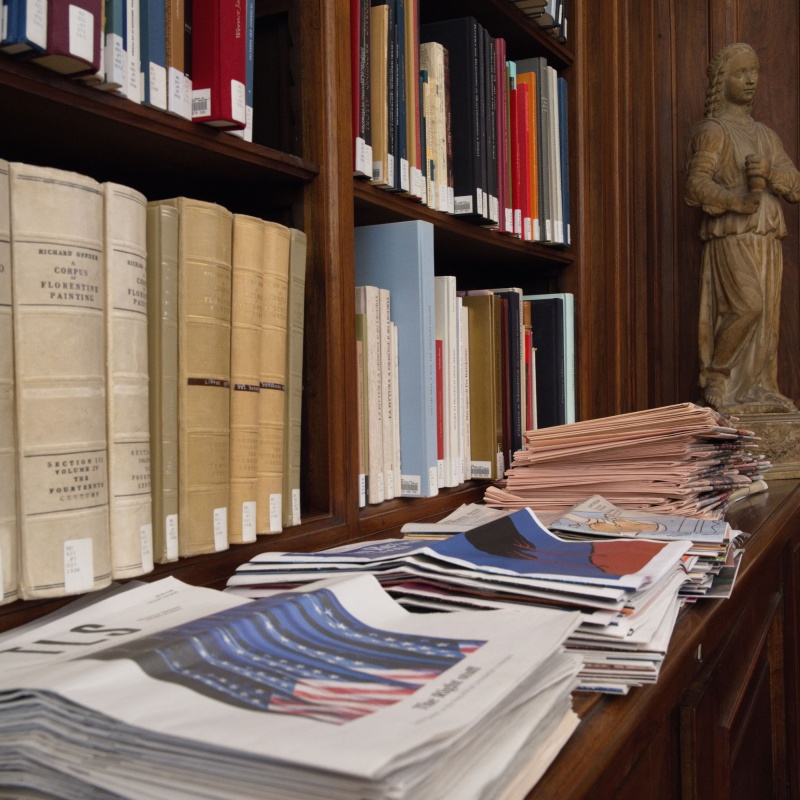 Detail inside the Walter Kaiser Reading Room