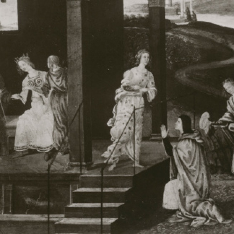 Detail of a mythological scene.