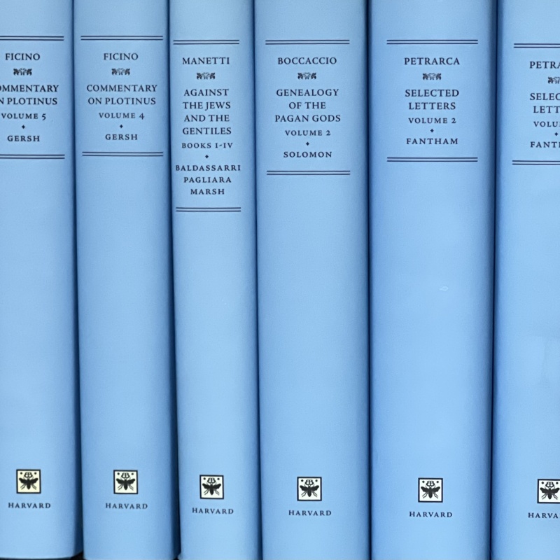 Details of books from the series I Tatti Renaissance Library