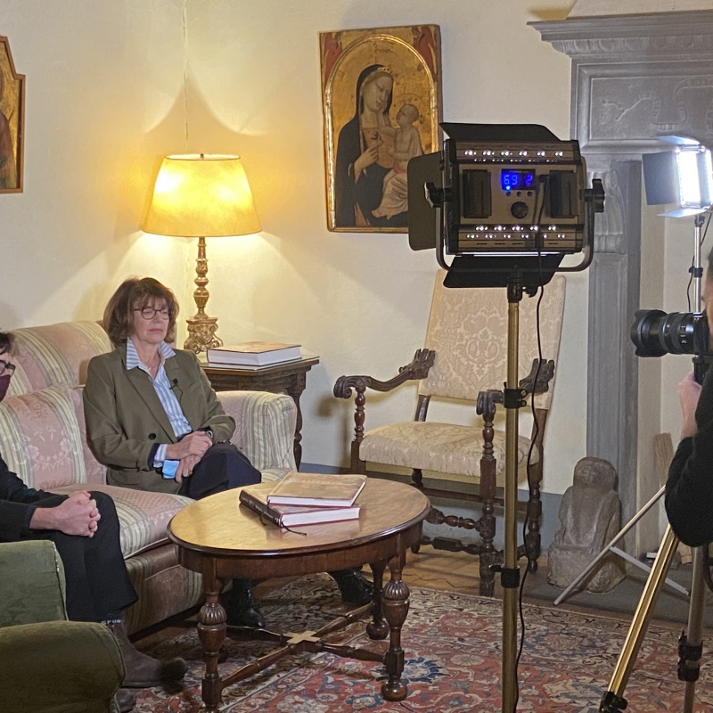 Photo of video recording of I Tatti Masterclass 1 with Avinoam Shalem