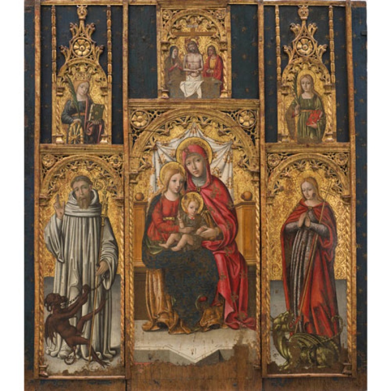 Renaissance paintings in the Pinacoteca Civica at Savona
